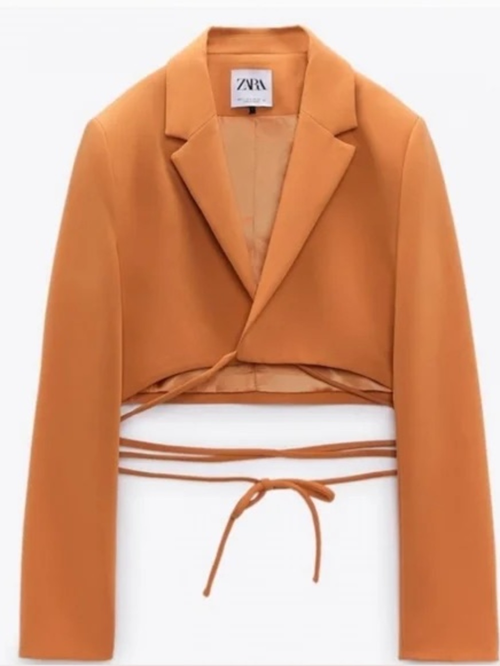 Zara Tied Cropped Blazer size XS